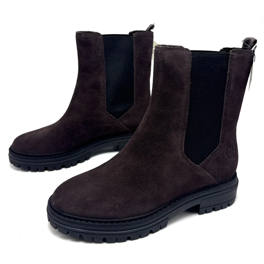 Cole Haan Womens Tahoe Featherfeel Chelsea Boot Dark Brown Leather Womens 9 B